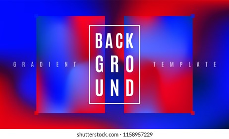 Neon Glow Gradient Background Template. Bright Colorful Simple Screen Layout. Blend Vibrant Gradient Cover Backdrop. Screen Design Background.