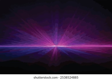 Neon Glow Light Flare Overlay Futuristic LED Illumination on Dark Abstract Background