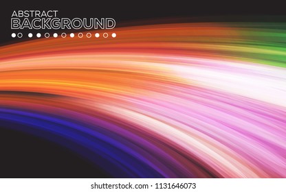 Neon Glowing background wave, magical light with energy and motion background vector design.