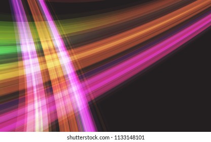 Neon Glowing background wave, magical light with energy and motion background vector design.