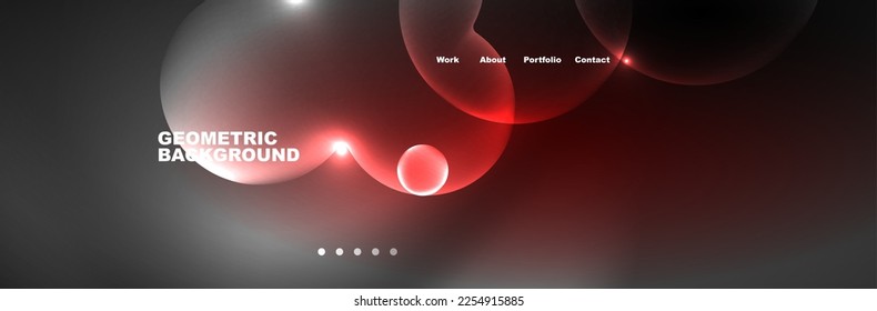Burbujas brillantes de neón, círculos de magia concepto de luz espacial de energía, diseño de fondo abstracto de fondo de papel tapiz