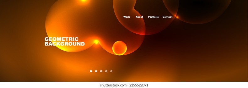Burbujas brillantes de neón, círculos de magia concepto de luz espacial de energía, diseño de fondo abstracto de fondo de papel tapiz