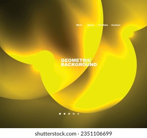 Neon glowing bubbles, circles magic energy space light concept, abstract background wallpaper design