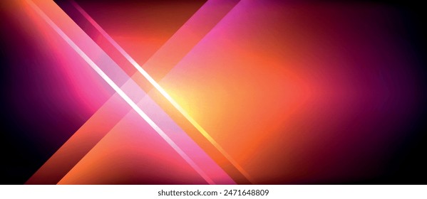 Neon glowing circle rays, light round lines in the dark, planet style neon wave lines. Energetic electric concept design for wallpaper, banner, background
