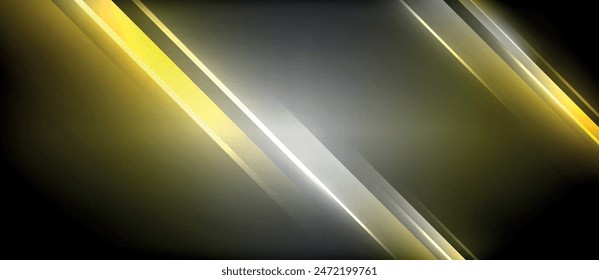Rayos circulares brillantes de neón, líneas redondas claras en la oscuridad, líneas de ondas de neón estilo planeta. Diseño de concepto eléctrico energético para Fondo de pantalla, Anuncio, fondo