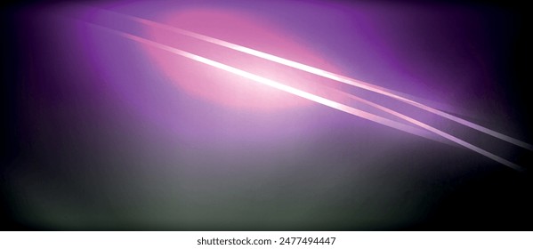 Rayos circulares brillantes de neón, líneas redondas claras en la oscuridad, líneas de ondas de neón estilo planeta. Diseño de concepto eléctrico energético para Fondo de pantalla, Anuncio, fondo
