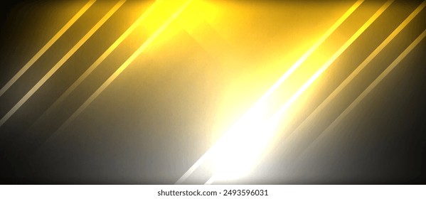 Neon glowing circle rays, light round lines in the dark, planet style neon wave lines. Energetic electric concept design for wallpaper, banner, background