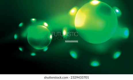 Círculos brillantes neones, concepto de luz espacial mágica, diseño de fondo abstracto de fondo de fondo