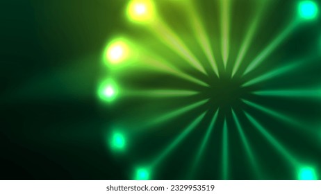Círculos brillantes neones, concepto de luz espacial mágica, diseño de fondo abstracto de fondo de fondo