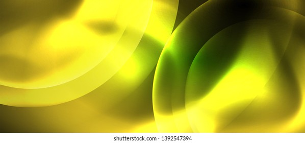 Rodajes ondulados de neón fondo abstracto vectorial, plantilla vectorial