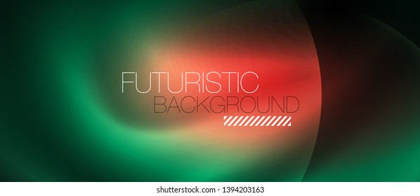 Néon círculos brilhantes vetor abstrato fundo, modelo de vetor