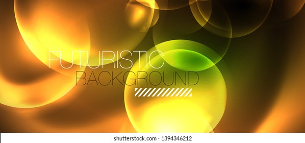 Rodajes ondulados de neón fondo abstracto vectorial, plantilla vectorial