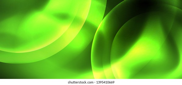 Neon glowing circles vector abstract background, vector template