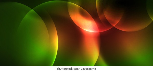 Rodajes ondulados de neón fondo abstracto vectorial, plantilla vectorial