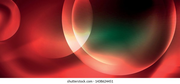 Neonfarbige Kreise, Vektorabstrakter Hintergrund, Vektorgrafik-Vorlage