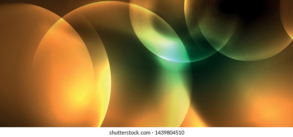 Rodajes ondulados de neón fondo abstracto vectorial, plantilla vectorial
