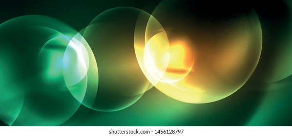 Rodajes ondulados de neón fondo abstracto vectorial, plantilla vectorial