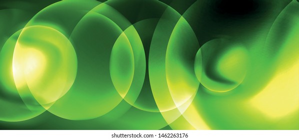 Neon glowing circles vector abstract background, vector template