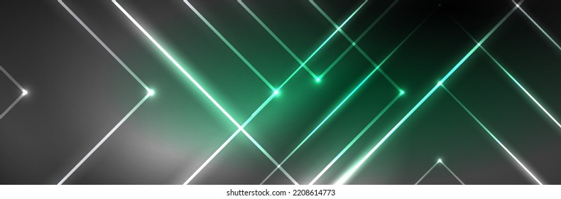 Neon glowing fluid wave lines, magic energy space light concept. Vector illustration for wallpaper, banner, background, leaflet, catalog, cover, flyer