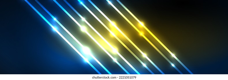Líneas de onda de fluidos brillantes neones, concepto de luz espacial mágica. Ilustración vectorial de papel tapiz, banner, fondo, folleto, catálogo, cubierta, volante