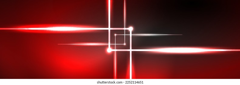 Neon glowing fluid wave lines, magic energy space light concept. Vector illustration for wallpaper, banner, background, leaflet, catalog, cover, flyer