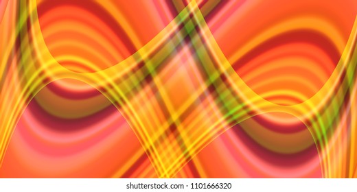 Neon glowing lights. Abstract vector wavy lines and stripes. Background for presentation, web design, mobile interface wallpaper, banner or poster. 