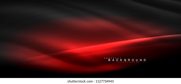 Neon glowing lines, magic energy space light concept, abstract background wallpaper design, vector illustration