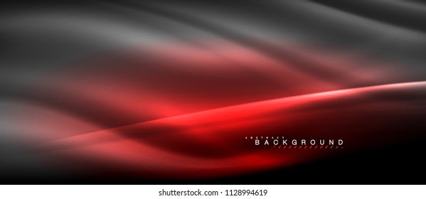 Neon glowing lines, magic energy space light concept, abstract background wallpaper design, vector illustration