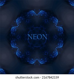 Neon glowing lines, magic energy space light concept, abstract background wallpaper design, vector illustration