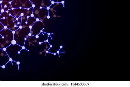 Neon glowing lines, science concept, science background wallpaper design