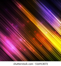 Neon glowing lines vector abstract background