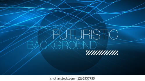 Neon leuchtend magischer Hintergrund, Neonbanner, Nachthimmelhintergrund. Magischer Licht-Vektoreffekt. Abstraktes Weihnachtsmuster.