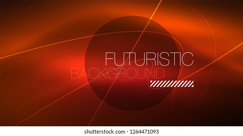 Neon leuchtend magischer Hintergrund, Neonbanner, Nachthimmelhintergrund. Magischer Licht-Vektoreffekt. Abstraktes Weihnachtsmuster.