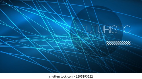 Neon leuchtend magischer Hintergrund, Neonbanner, Nachthimmelhintergrund. Magischer Licht-Vektoreffekt. Abstraktes Weihnachtsmuster.