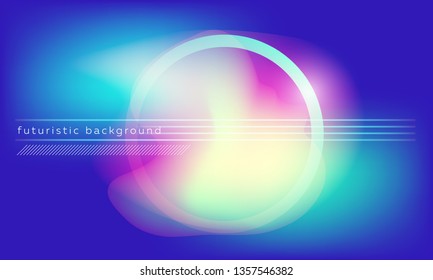 Neon glowing techno lines banner, hi-tech futuristic abstract background template with geometrical shapes. Bright colorful vector texture for web and presentation.