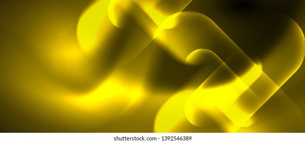 Líneas tecno brillantes de neón, plantilla de fondo abstracta azul de alta tecnología futurista, diseño vectorial