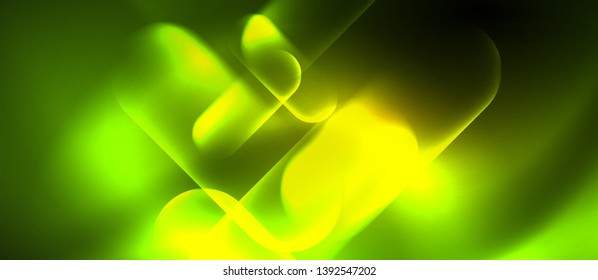 Líneas tecno brillantes de neón, plantilla de fondo abstracta azul de alta tecnología futurista, diseño vectorial