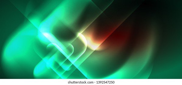 Neon linhas de tecno brilhantes, modelo de fundo abstrato futurista de alta tecnologia azul, projeto vetorial