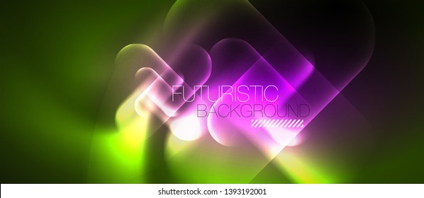 Neonleuchtende Techno-Linien, blaue futuristische, abstrakte Hintergrund-Vorlage für High-Tech-Produkte, Vektordesign
