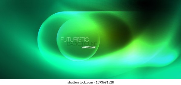 Neon glowing techno lines, blue hi-tech futuristic abstract background template, vector design