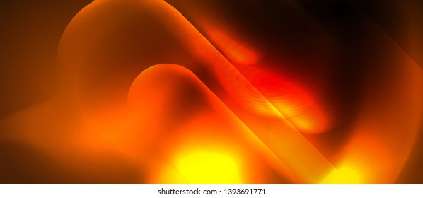Líneas tecno brillantes de neón, plantilla de fondo abstracta azul de alta tecnología futurista, diseño vectorial