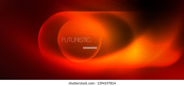 Neon glowing techno lines, blue hi-tech futuristic abstract background template, vector design