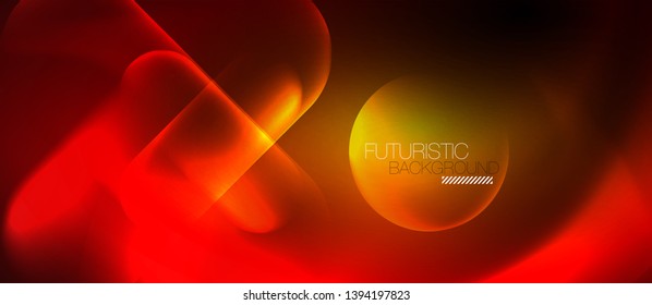 Líneas tecno brillantes de neón, plantilla de fondo abstracta azul de alta tecnología futurista, diseño vectorial