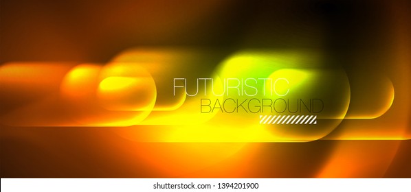 Neonleuchtende Techno-Linien, blaue futuristische, abstrakte Hintergrund-Vorlage für High-Tech-Produkte, Vektordesign