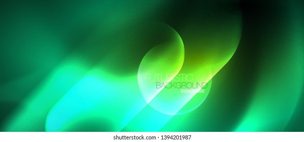 Líneas tecno brillantes de neón, plantilla de fondo abstracta azul de alta tecnología futurista, diseño vectorial