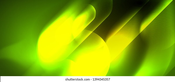 Neon glowing techno lines, blue hi-tech futuristic abstract background template, vector design