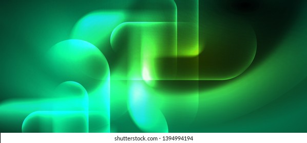 Líneas tecno brillantes de neón, plantilla de fondo abstracta azul de alta tecnología futurista, diseño vectorial