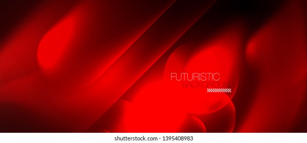 Neon glowing techno lines, blue hi-tech futuristic abstract background template, vector design