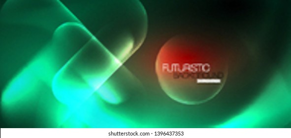 Líneas tecno brillantes de neón, plantilla de fondo abstracta azul de alta tecnología futurista, diseño vectorial