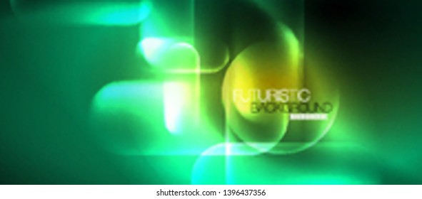 Neonleuchtende Techno-Linien, blaue futuristische, abstrakte Hintergrund-Vorlage für High-Tech-Produkte, Vektordesign